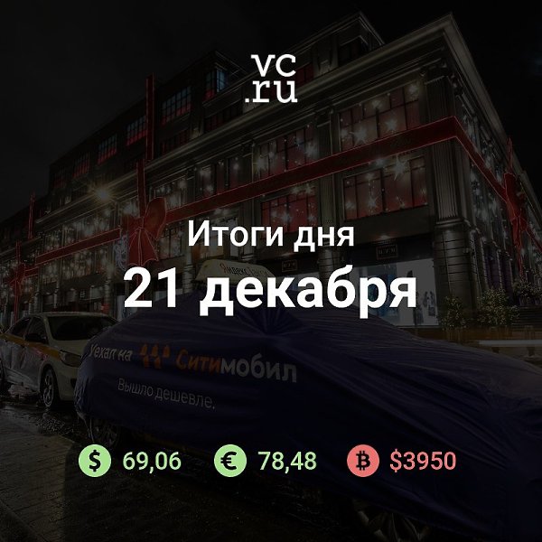 Итоги дня. «Ситимобил» надел чехлы с надписью «Уехал на “Ситимобил”, вышло дешевле» на машины с ...
