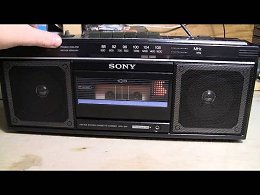Sony CFS-230 Cassette-Corder Boombox & A New Cassette Tape