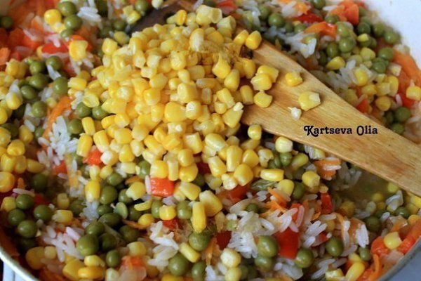 Курица с рисом и овощами по-каталонски. Обожаю готовить курицу с рисом по этому рецепту. Аромат во ... - 5