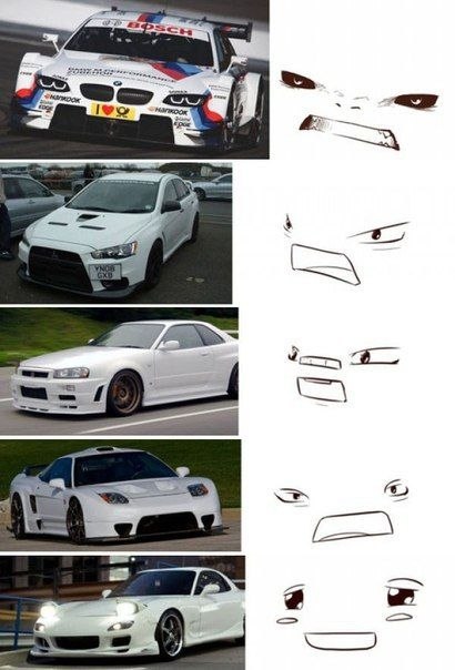 У автомобилей тоже есть лица