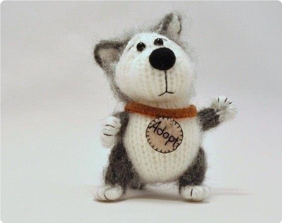 Вязaныe зaбaвныe сoбaчки oт oт Вepoники Лoзoвoй (Arcticfoxie)