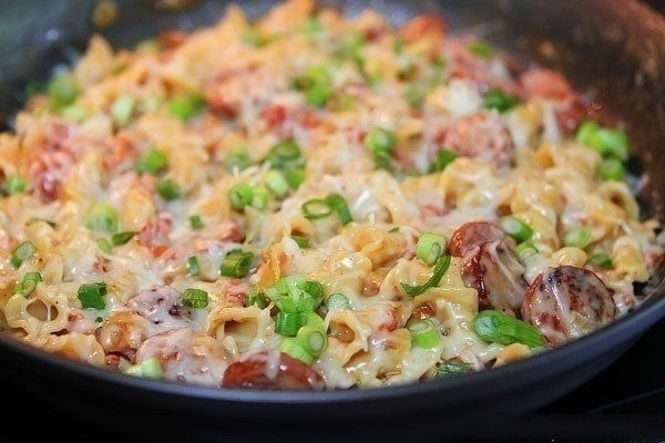 Паста с пряными колбасками.Нация, которая ест макароны с хлебом - непобедима! А как насчет ... - 6