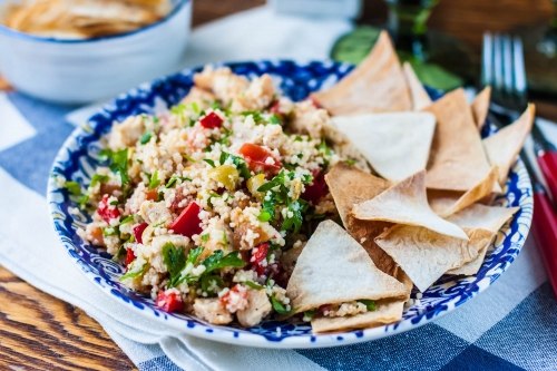 Салат с курицей и кус-кусом.Салат с курицей и кус-кусом для тех, кто предпочитает более сытные, но в ...