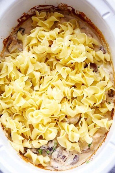 Сливочная паста с шампиньонами и курицей.Ингредиенты:Куриные грудки без костей, нарезать кубиком — 4 ... - 3