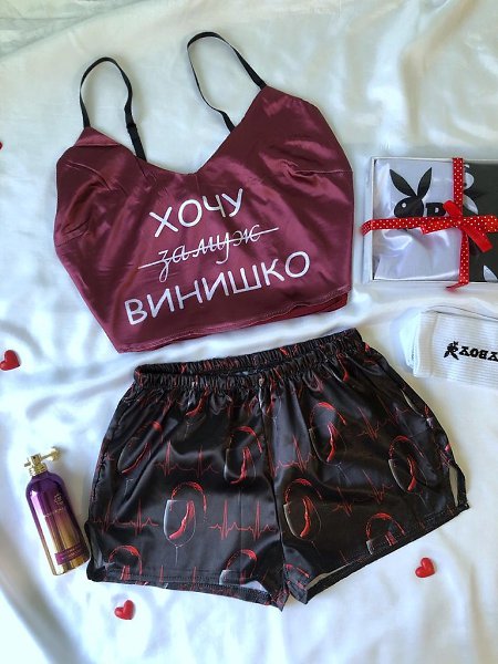 СКИДКИ 50% К 14 ФЕВРАЛЯ НА ВСЕ! Твоя половинка точно будет в восторге! Стоимость комплекта топ+шорты ... - 2