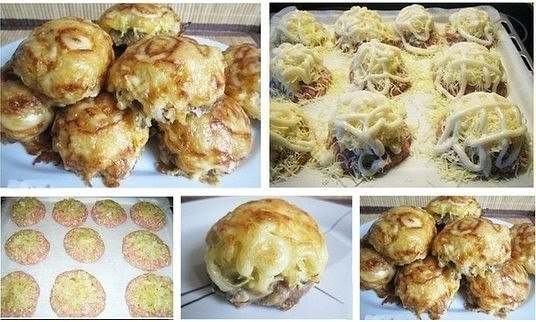 Стожки.Очень вкусное и сытное блюдо!Ингредиенты:- 1 кг любого фаршаНачинка:- 2 луковицы- 4 ...