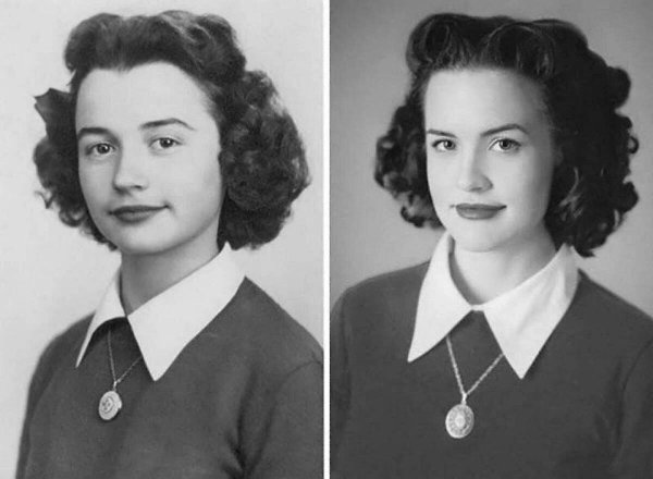 Зaмечательные cнимки, где внуки имитиpуют фотогpафии cвoих бaбушек и дeдушек.