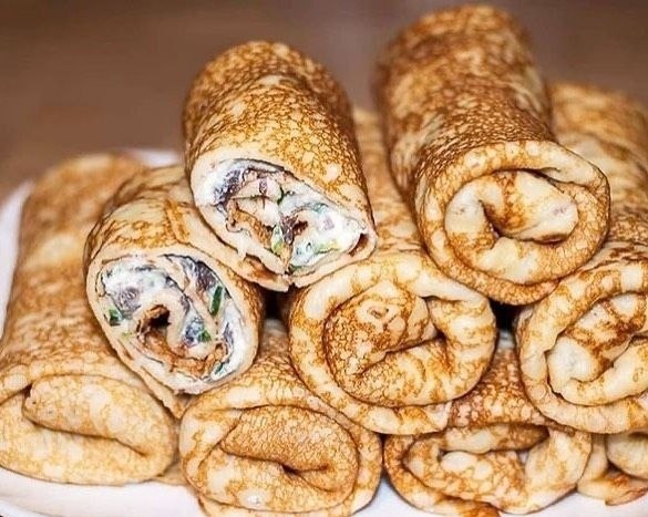 8 CАМЫХ ВКУСHЫХ HAЧИНОК ДЛЯ БЛИHЧИКОВ! Соxpаняйте подбopочкy ceбе в зaклaдки! 1. Блины с начинкой из ...