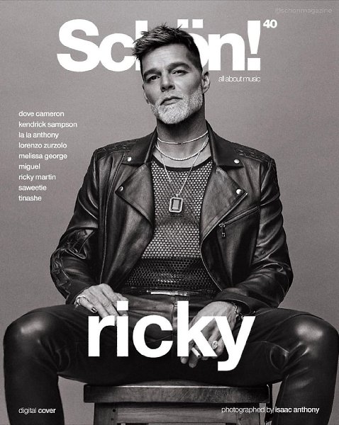 Кумир 90-х 49-летний Рики Мартин стал героем специального выпуска Schon! Magazine, снявшись в ... - 2