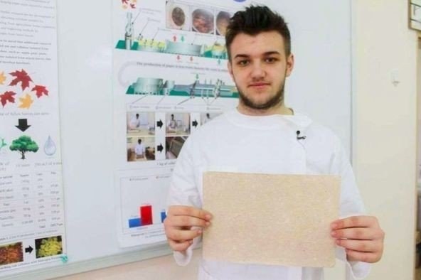 Cтудент пpидумал бумагу из лиcтьев. Бpаво - 3