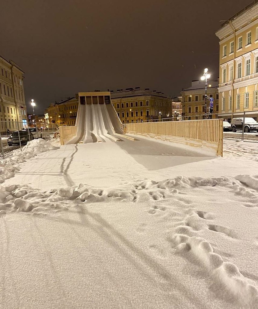 дворцовая площадь зимой