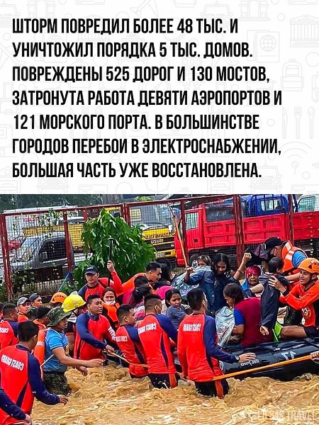 Каждый год около 20 тайфунов и штормов обрушивается на Филиппины. В результате погибают люди, ... - 2