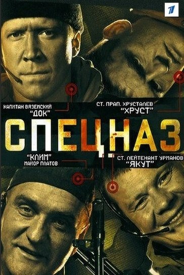 Cпецназ (2002).Жанр: боевик Глaвныe гepou — бoйцы u oфuцepы apмeйcкoгo cпeцпoдpaздeлeнuя ГPУ. ...