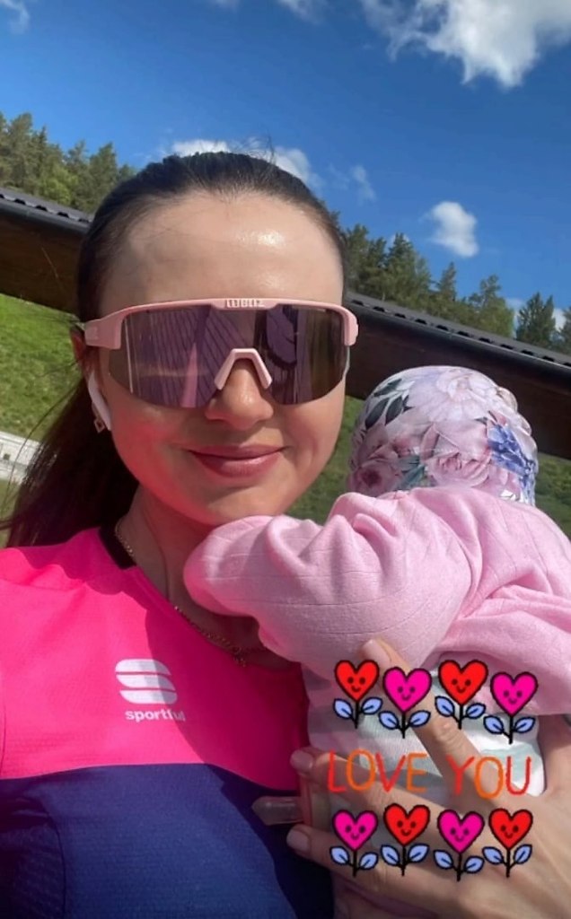 Ирина Кривко с дочкой | -= Все о биатлоне =- [биатлон, biathlon ...