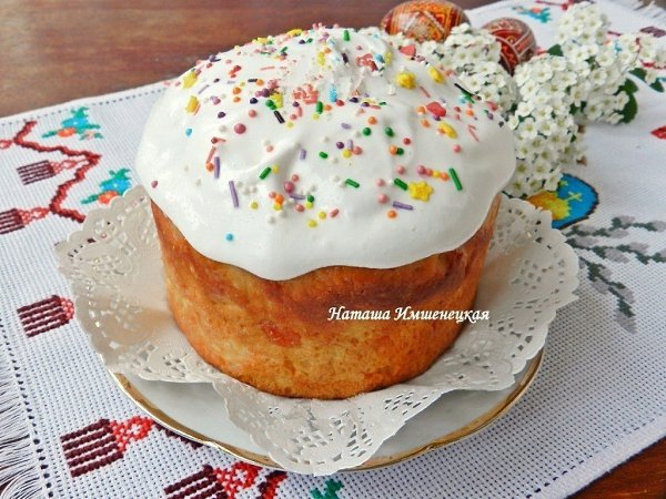 Творожный кулич. Давно хотела приготовить кулич на основе творога. В одном кулинарном журнале ...