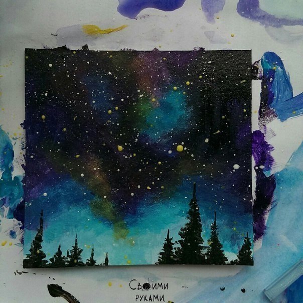 Рисуем ночной пейзаж - 6