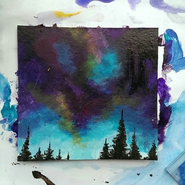 Рисуем ночной пейзаж - 5