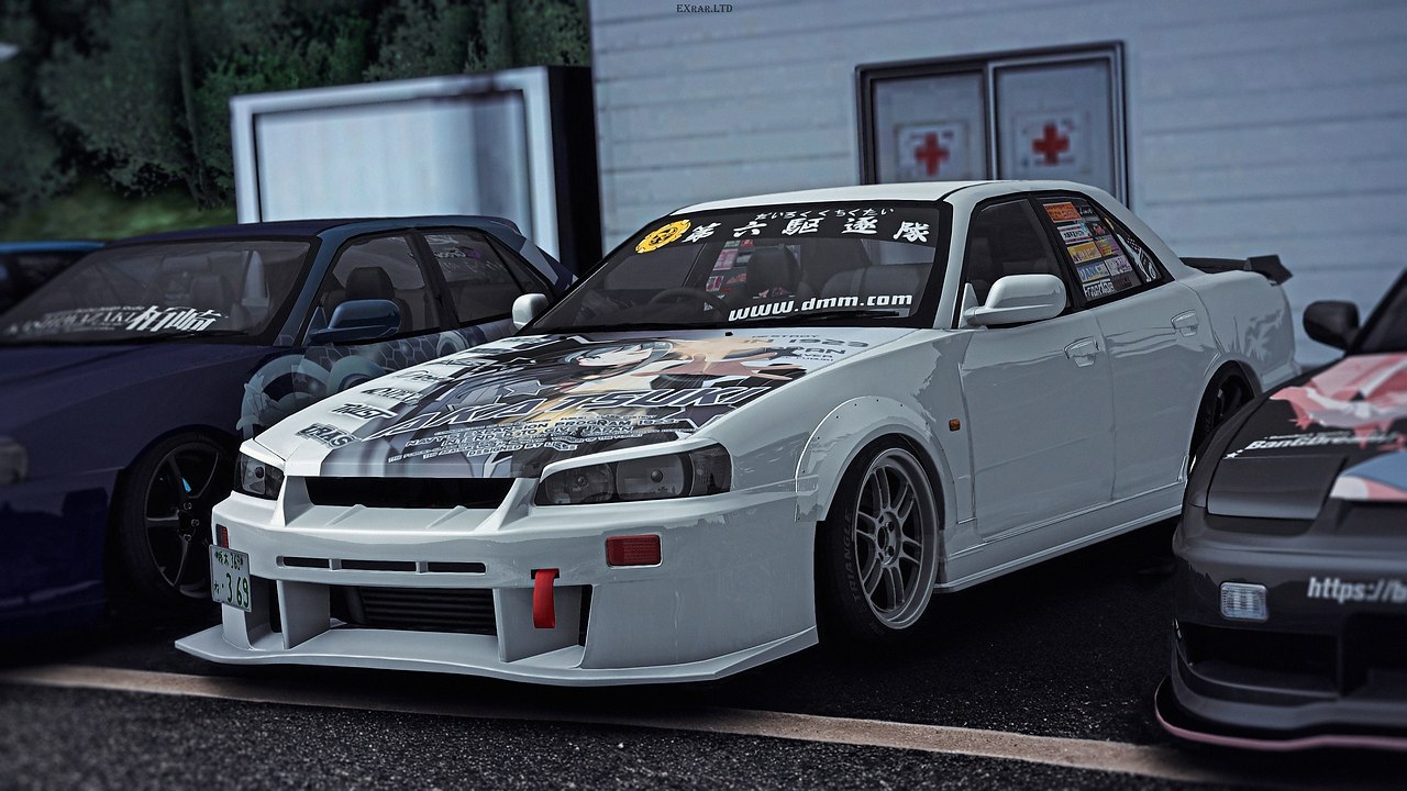 Team GRACE x Club ELEGANCE car meet 2023/06/https://fotostrana.ru/away?to=/sl/sbV2 Nissan Skyline ER34 369RACING AKATSUKI (Kantai ...