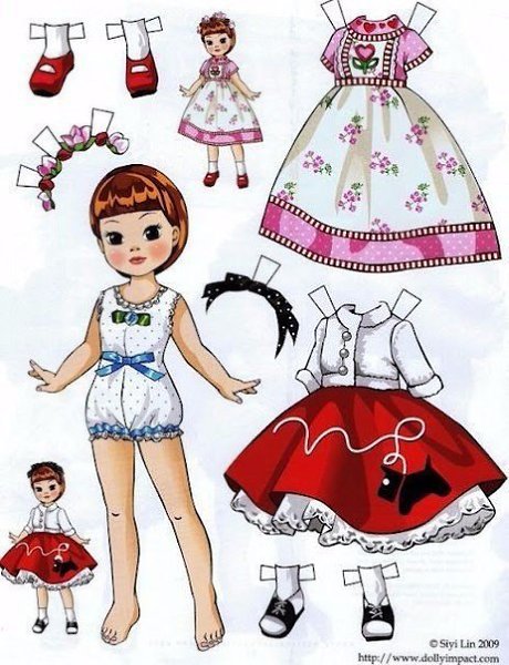 Куколки из бумаги. Вырезаем и играем вместе с детьми) - 3