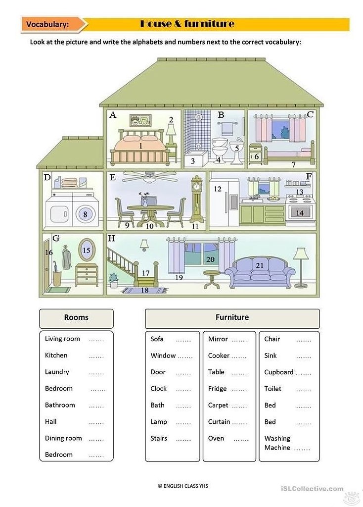 House worksheets - 6
