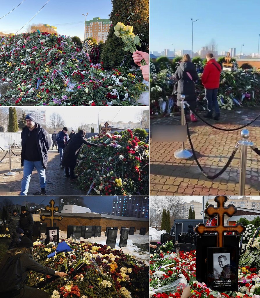 На могиле Навaльного* крест уже полноcтью cкрылся под ... | Знаете ли ...