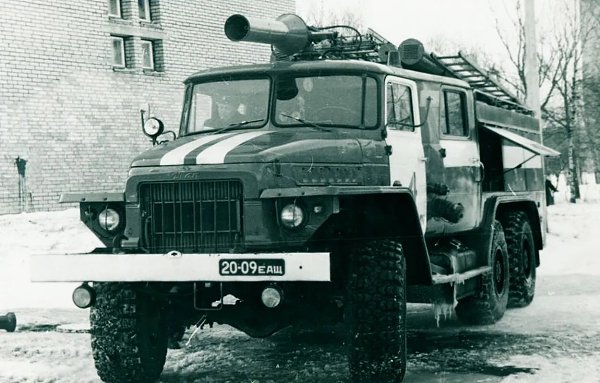 Пожарная автоцистерна АЦ-40(375Н)-Ц1А на шасси «Урал-375Н». Эстонская ССР, ~конец 70-х - начало 80-х ...