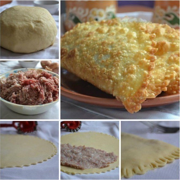 Чебуреки на заварном тесте. .Этот рецепт чебуреков, приготовленных на заварном тесте, проверен ...