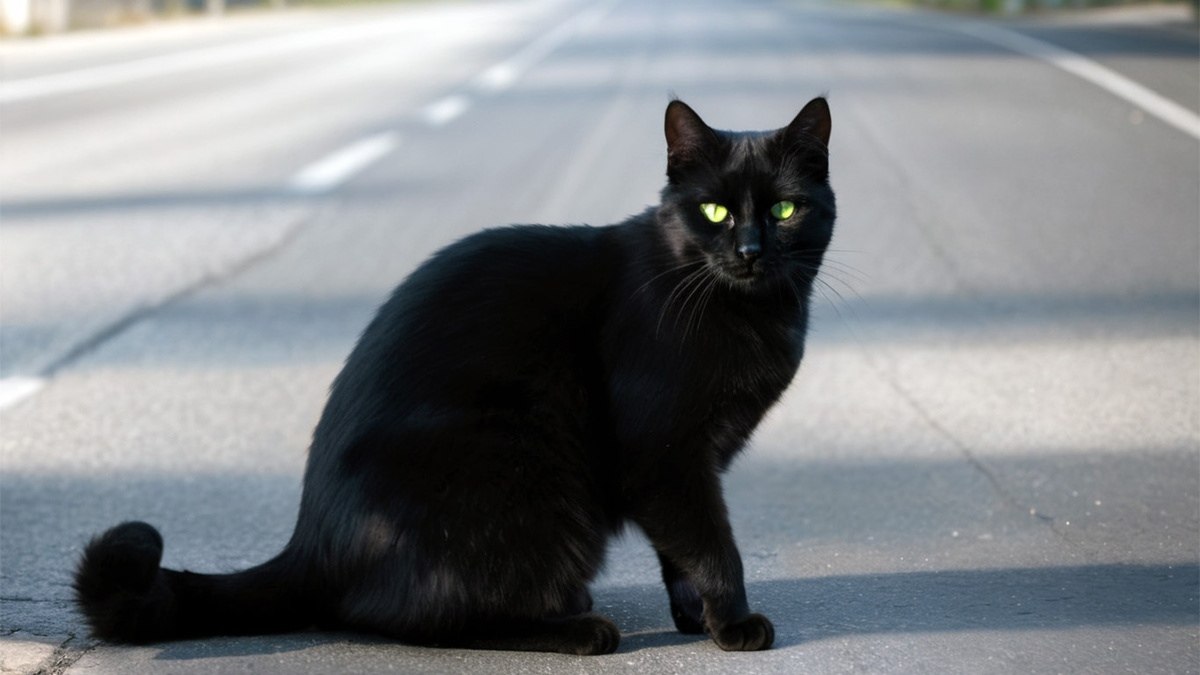 ВОЛШЕБНЫЙ КОТ Немолодой чёрный кот всегда сидел на углу... Это было пересечение двух центральных ...