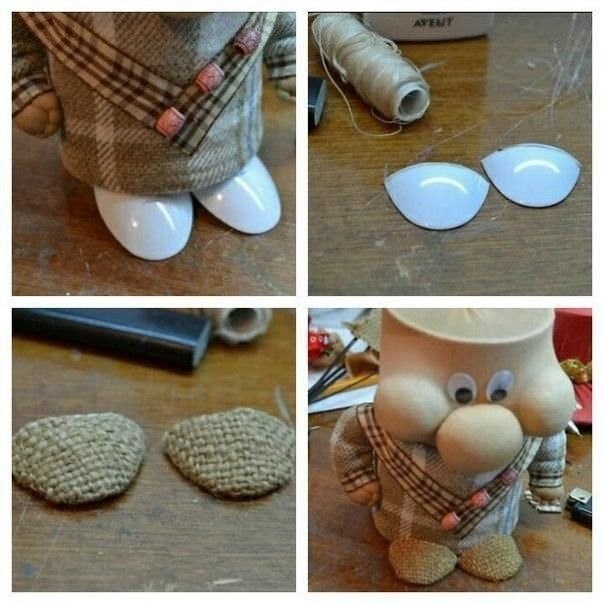 Для того чтобы создать этого милого домового-обережка, вам понадобятся следующие материалы: - ... - 4