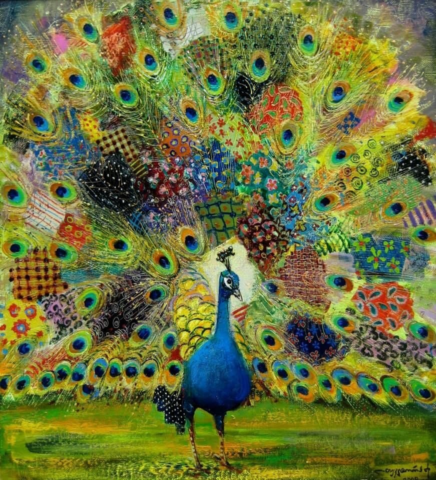 Во двор механизатора Неупокоева прилетел павлин. Расправил крылья, воровато осмотрелся и сел. Стал ...