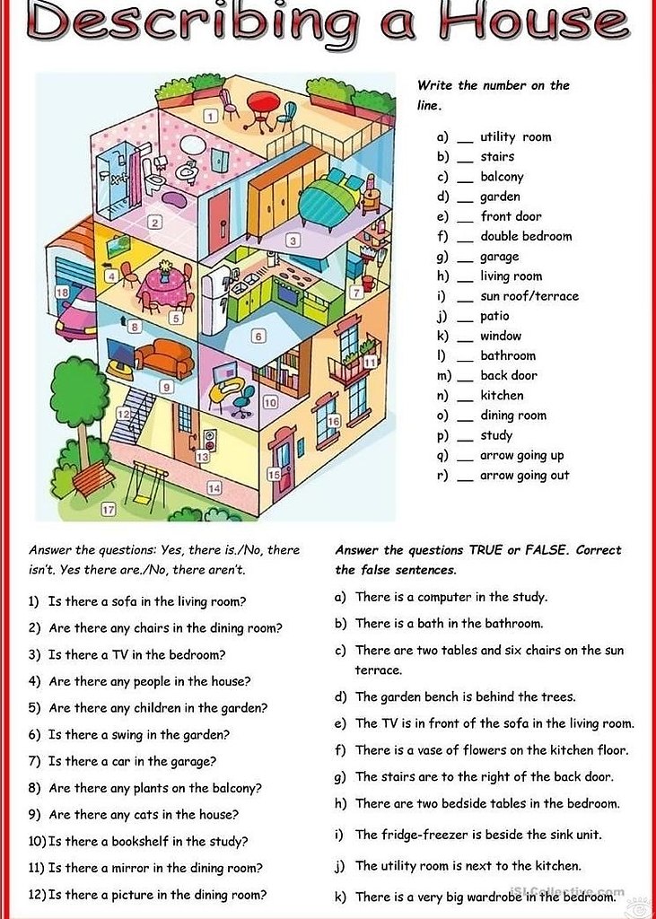 House worksheets - 8