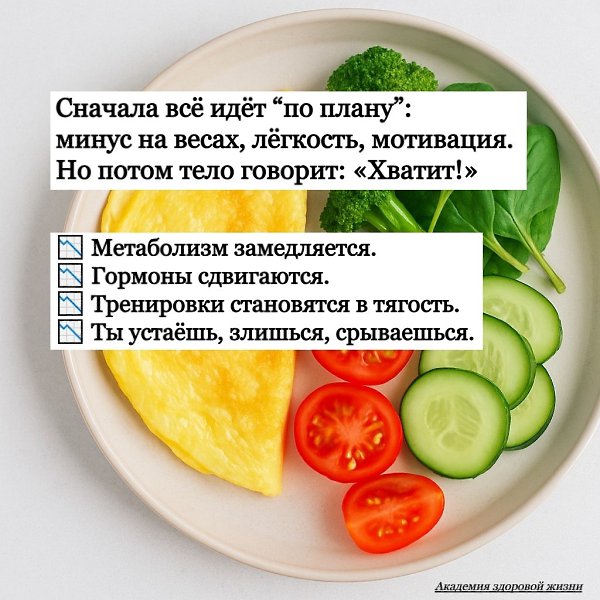 Ты урезала еду. Терпишь. Считаешь каждый лист салата. А вес — стоит? Добро пожаловать в ловушку ... - 2