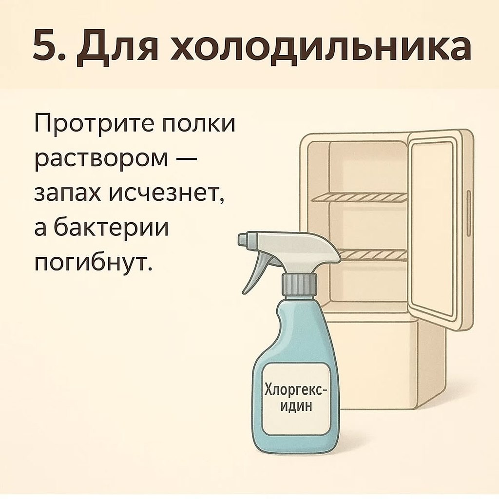 Сохраните эту шпаргалку! Хлоргексидин — копеечное средство из аптеки, которое в быту заменяет ... - 6